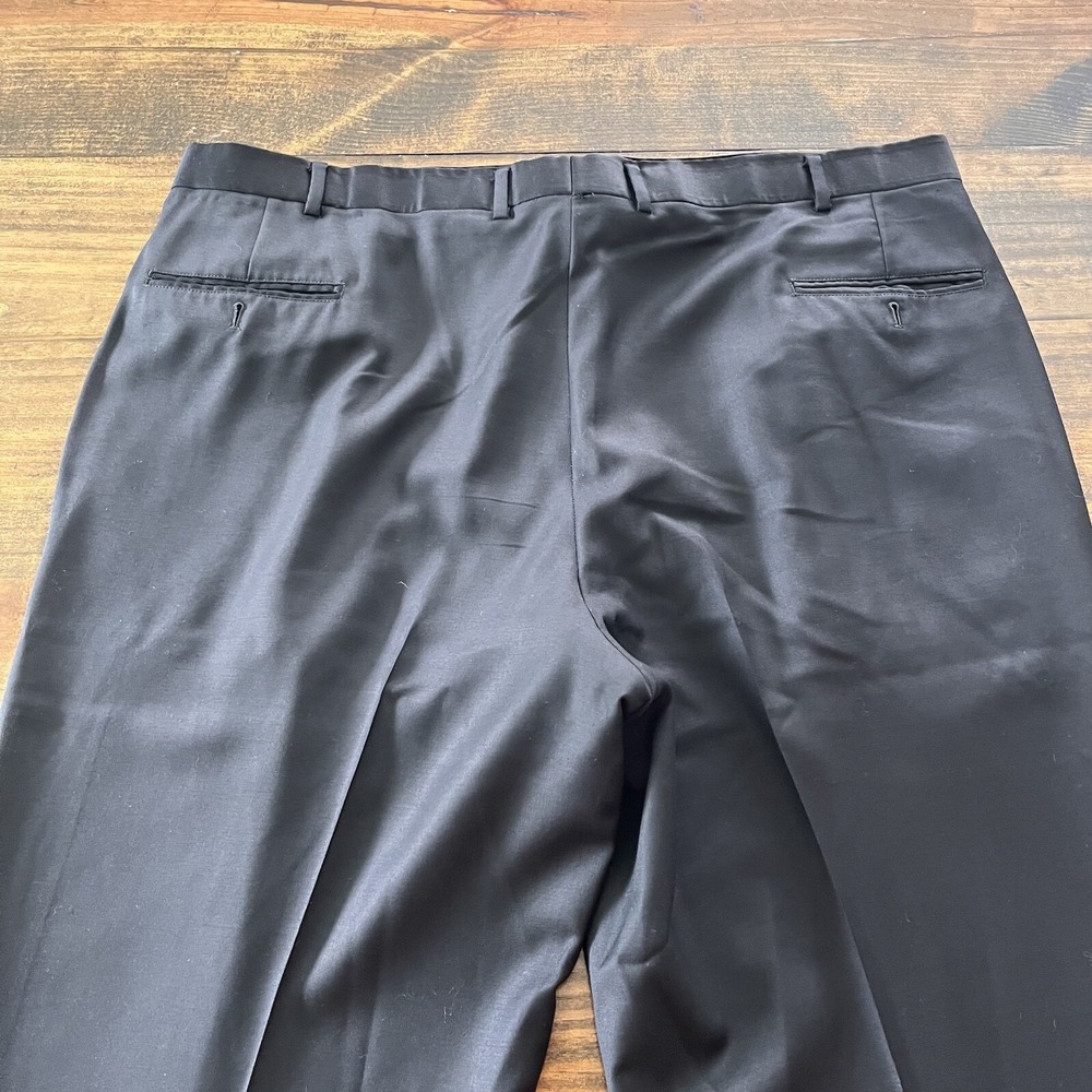 Brooks Brothers Custom Tailored Navy Dress Pants Cuffed 43x29.5